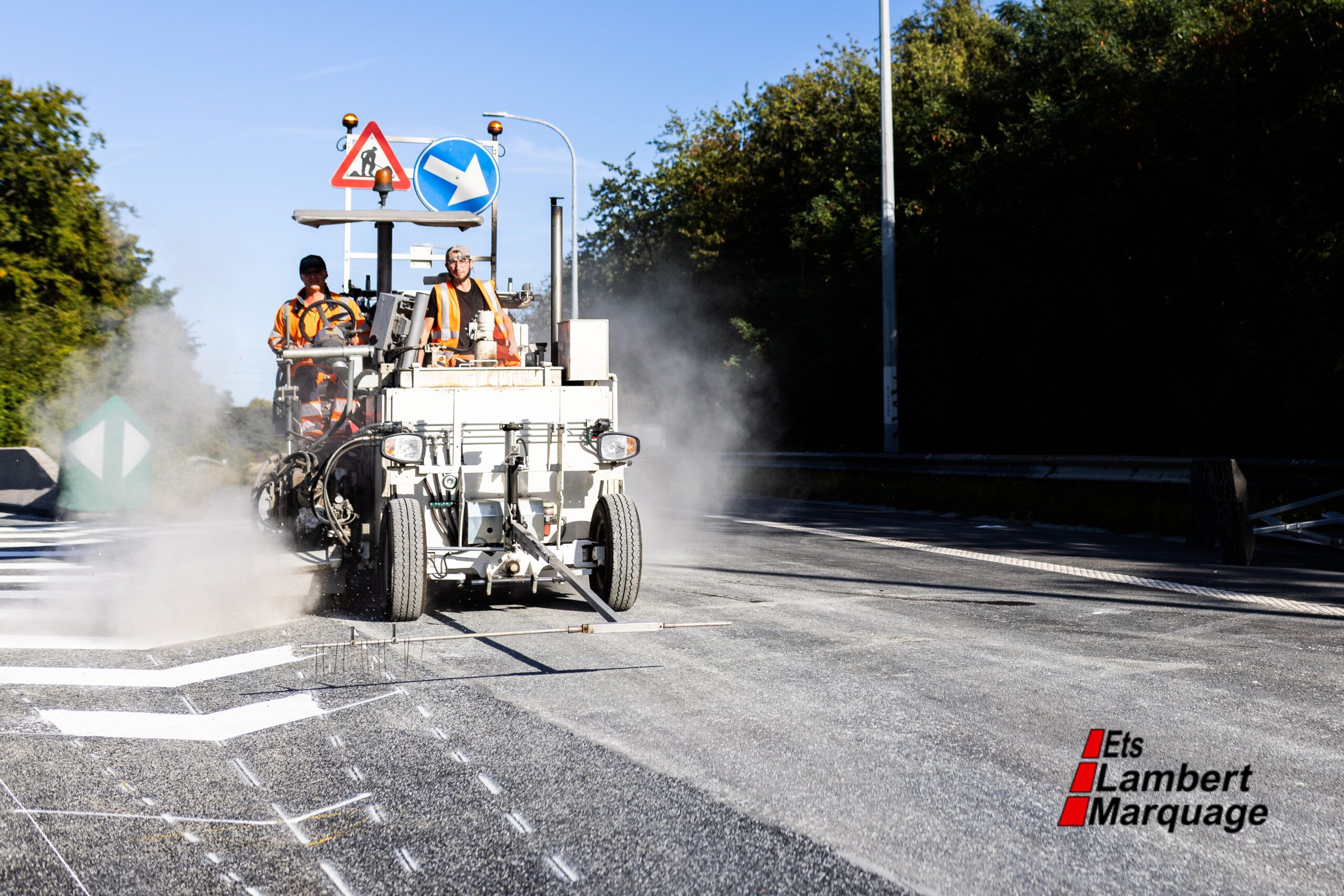 Marquage autoroutier à Charleroi